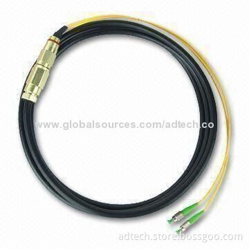 Waterproof Fiber-optic Pigtail, SM FC/APC 4 Fiber, Optical CATV